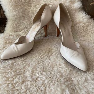Vintage Garolini Heels with Art Deco Pastel Floral Design 9N
